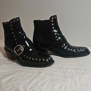 Coach Chelsea Nora Studded Black Ankle Booties